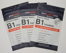 Load image into Gallery viewer, B1 Thiamine Vitamin Patches 150mg 0718157047082 Photo of triple pack